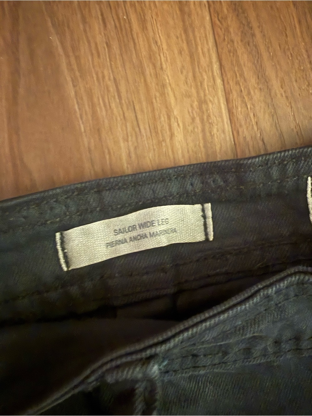 Universal Thread Black Cropped Sailor Wide Leg Jeans